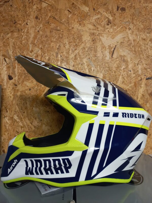 Casco Airoh Wraap Broken Blue Gloss