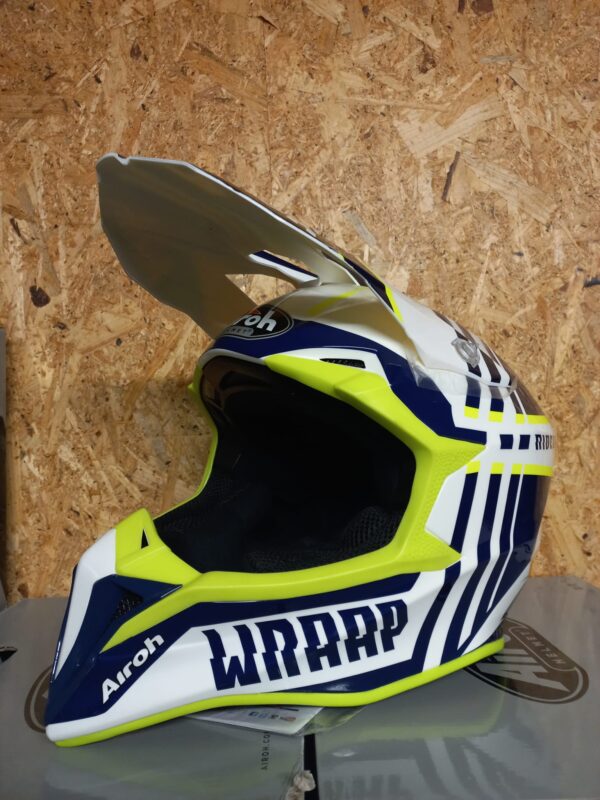 Casco Airoh Wraap Broken Blue Gloss - immagine 2
